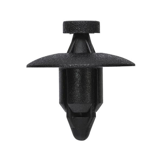 Push Type Retainer - Black, Ø20 x S8 x H22mm, Hole Ø8mm Pack of 20