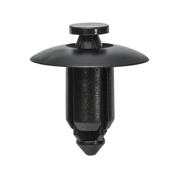 Push Type Retainer - Ø19.5 x 12mm, Hole Ø7.5mm, Black Pack of 20