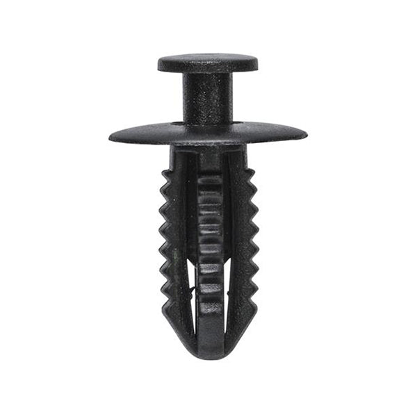 Push Type Retainer - Black, Ø16 x S18mm, Hole Ø6.5mm Pack of 20