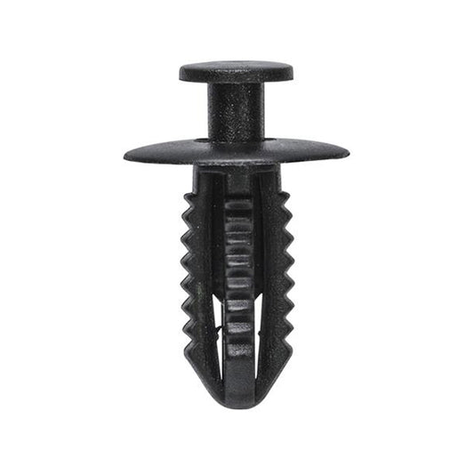 Push Type Retainer - Black, Ø16 x S18mm, Hole Ø6.5mm Pack of 20