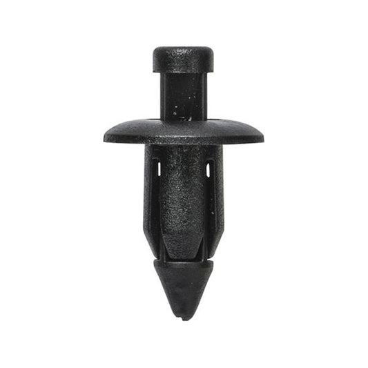 Push Type Retainer - Black, Ø13 x S8mm, Hole Ø6.5mm Pack of 20