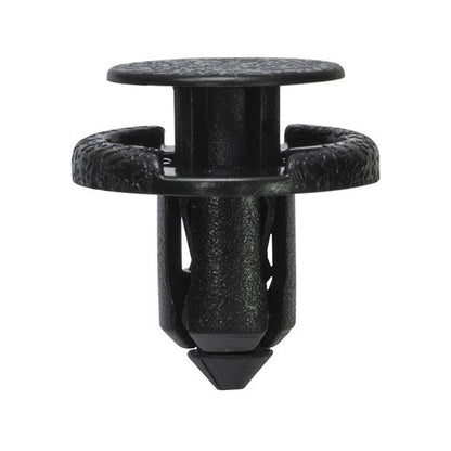 Front Bumper/Boot Room Trim Clip - Black, Ø18 x S10mm, Hole Ø8mm Pack of 20