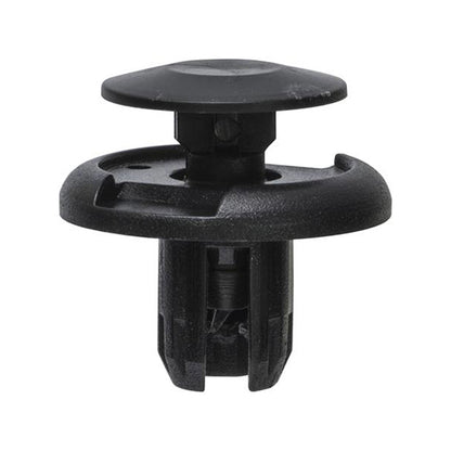 Push Type Retainer - Black, Ø20 x S10mm, Hole Ø8mm Pack of 20