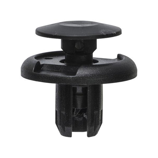 Push Type Retainer - Black, Ø20 x S10mm, Hole Ø8mm Pack of 20