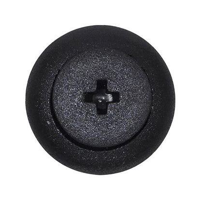 Bumper Liner Retainers Push Type Ø6mm Hole Ø15mm Flange x13mm Stem Black Pack of 20