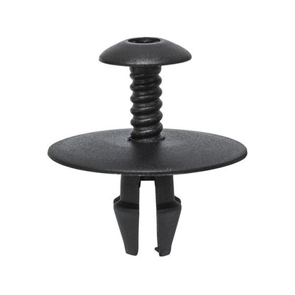 Expansion Rivets - Ø7.8mm Hole, Ø30mm Flange x 17mm Stem, Black Pack of 10