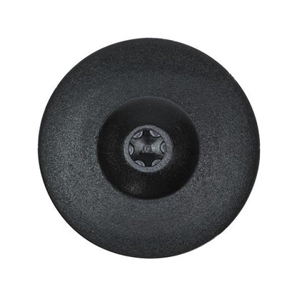 Expansion Rivets Ø7.8mm Hole Ø30mm Flange x17mm Stem Black Pack of 10