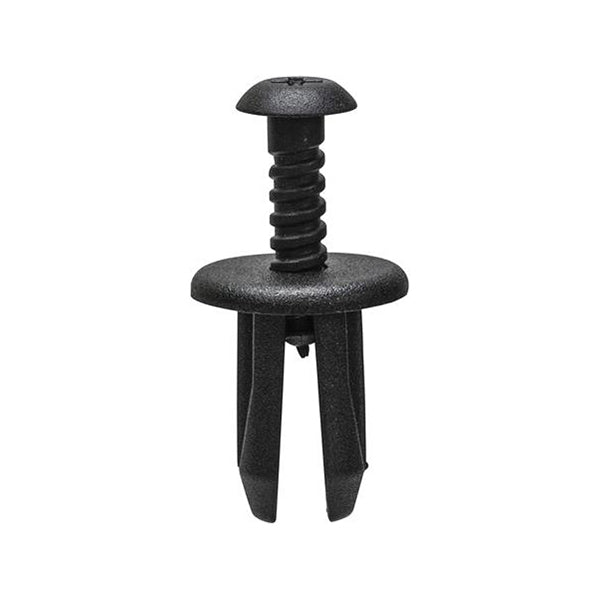 Trim Panel Retainers - Ø10mm Hole, Ø18mm Flange x 18.5mm Stem, Black Pack of 20
