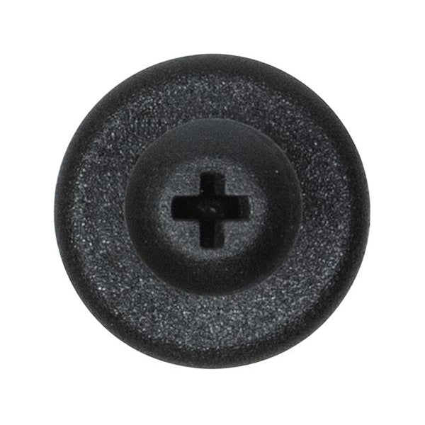 Trim Panel Retainers Ø10mm Hole Ø18mm Flange x18.5mm Stem Black Pack of 20