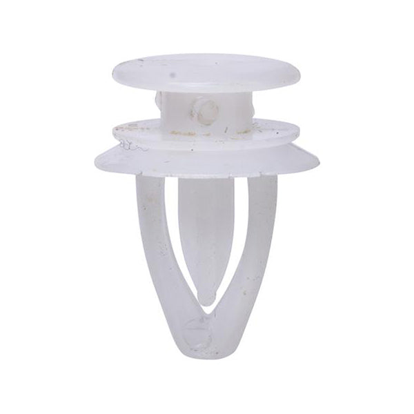 Mirror Panel Retainers - White, Ø12 x H16mm, Hole Ø7mm Pack of 20