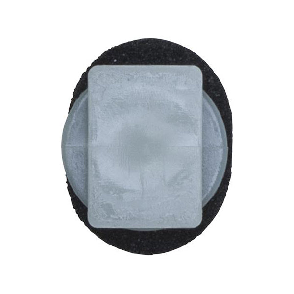Plate Retainer Clip 15.5x15.3x16.7mm Hole Ø7.5mm White/Black Pack of 20