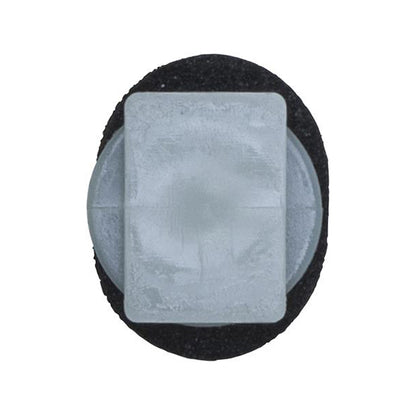 Plate Retainer Clip 15.5x15.3x16.7mm Hole Ø7.5mm White/Black Pack of 20