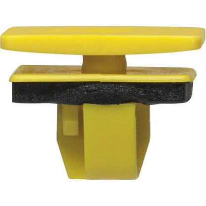 Rocker Panel Clip with Sealer - 20 x 16 x 15mm, Yellow/Black Pack of 20