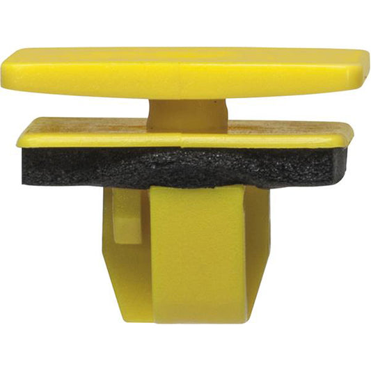 Rocker Panel Clip with Sealer - 20 x 16 x 15mm, Yellow/Black Pack of 20