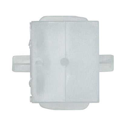 Side Moulding Clips 24x23x33mm Ø9mm Hole White Pack of 10