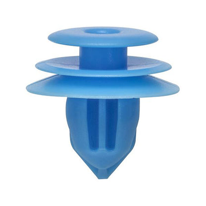 Side Moulding Clips - Blue, Ø18 x H17.5mm, Hole Ø8mm Pack of 20
