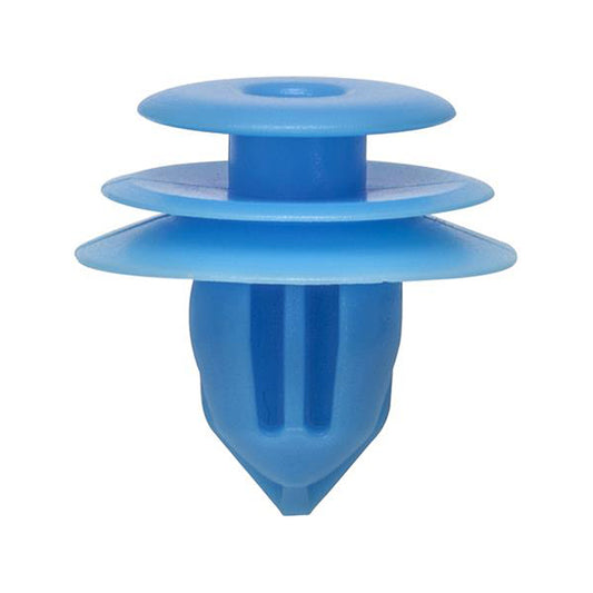Side Moulding Clips - Blue, Ø18 x H17.5mm, Hole Ø8mm Pack of 20