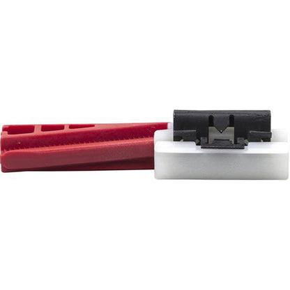 Outside Attachment Clips - 56 x 15 x 15mm, White Pack of 10