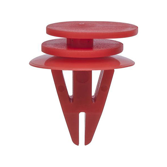 Wheelhousing/Rocker Panel Trim Clip - Red, Ø23 x H26mm Pack of 20