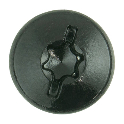 Black Metal Body Screw 5.2x16mm Thread Ø11.8mm Head Suits VAG E-Up Pack of 50