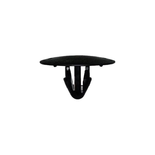 Button Clip - Black, Ø6.5mm Hole, Ø25 x H14.5mm, Fits Toyota Prius Pack of 20