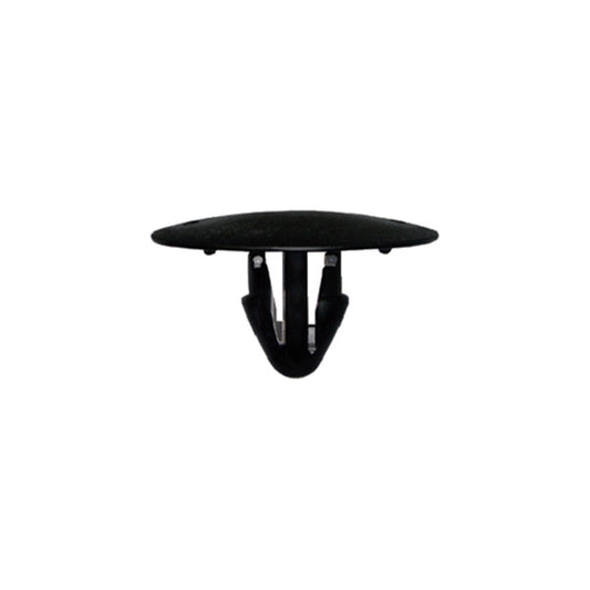 Button Clip - Black, Ø6.5mm Hole, Ø25 x H14.5mm, Fits Toyota Prius Pack of 20