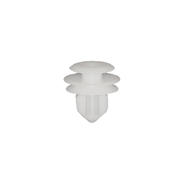 Panel Clip - For Toyota Auris Hybrid (2007–2012) & Prius (2008–2012), White, Ø16 x H17mm, Hole Ø8mm Pack of 20