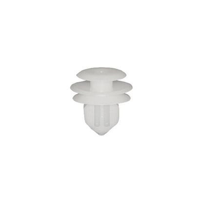 Panel Clip - For Toyota Auris Hybrid (2007–2012) & Prius (2008–2012), White, Ø16 x H17mm, Hole Ø8mm Pack of 20