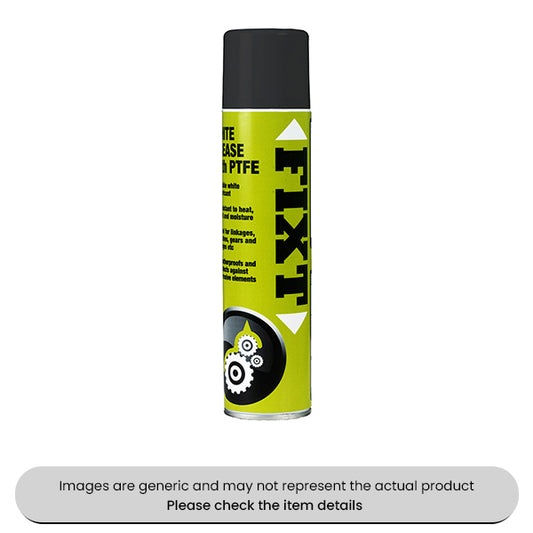 Fixt White Grease with PTFE White Lubricant 400ML Aerosols Pack Qty 6