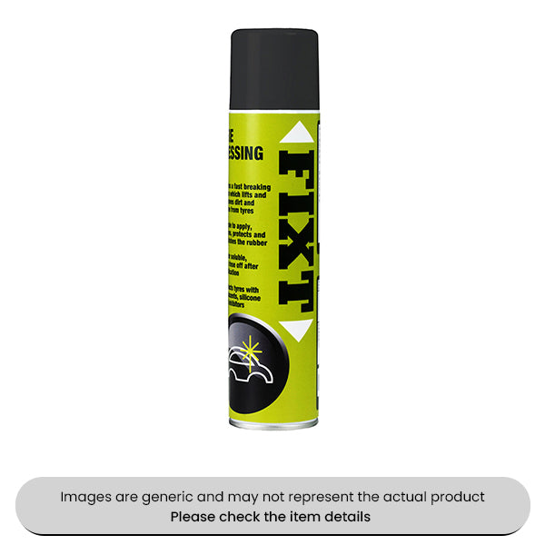 Fixt Tyre Dressing Water Soluble 400ML Aerosols Pack Qty 6