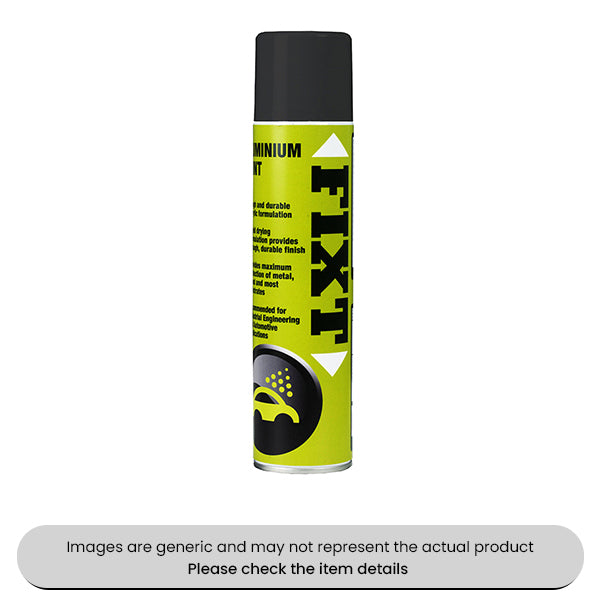 Matt Black Fixt Paints 400ML Aerosol Pack Qty 1