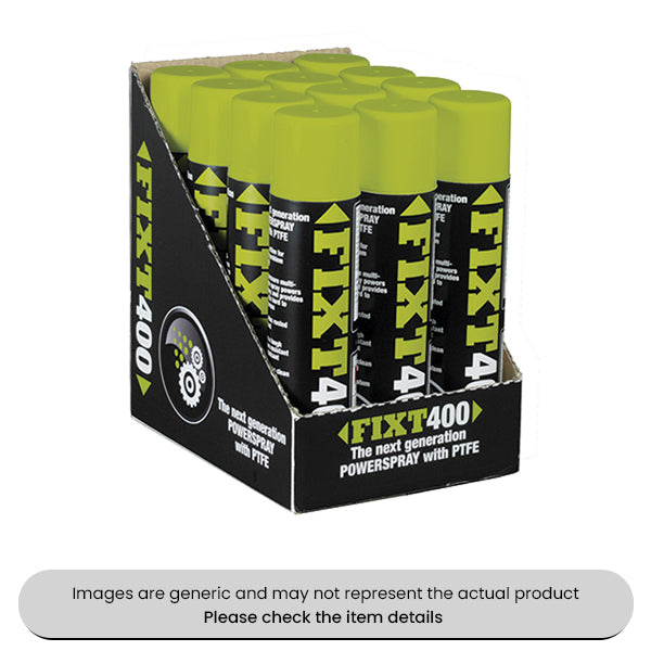 Fixt400 Maintenance Spray 400ML Aerosols Multi-purpose Use Pack Qty 6