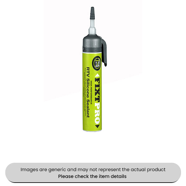 Black Fixt Silicone Sealant High Performance 200ML Cartridge Pack Qty 1