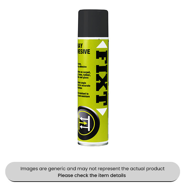 Fixt Spray Fast-cure Strong Adhesive 400ML Aerosols Pack Qty 6
