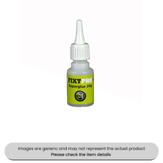 Fixt Super Glue 20G Bottles Low Viscosity Instant Adhesive Pack Qty 1