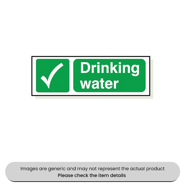 Drinking Water Adhesive 120X360MM Pack Qty 1