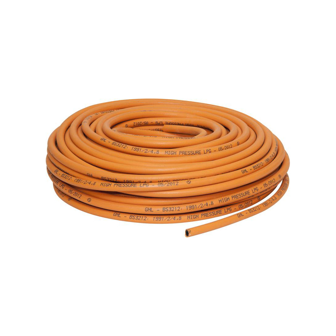 LPG Gas Hose - 6mm x 50m Roll, High Pressure, BS3212 Standard Qty 1