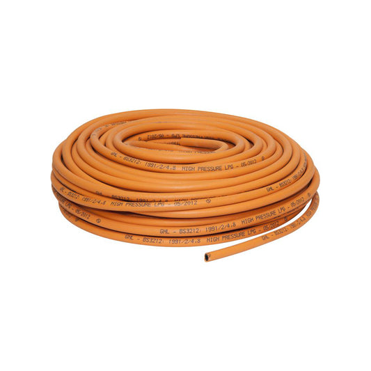 LPG Gas Hose - 6mm x 50m Roll, High Pressure, BS3212 Standard Qty 1