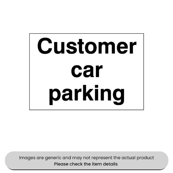 Customer Car Parking Adhesive 240X360MM Pack Qty 1