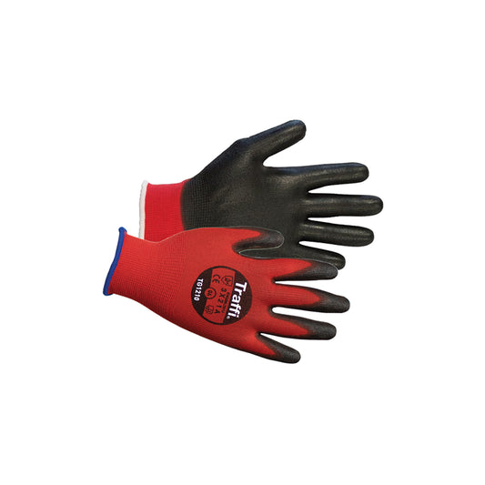 Traffi X?Dura Lightweight Gloves Size XXL (11) EN388 3X21A Cut Level A PU Coated Pack 10