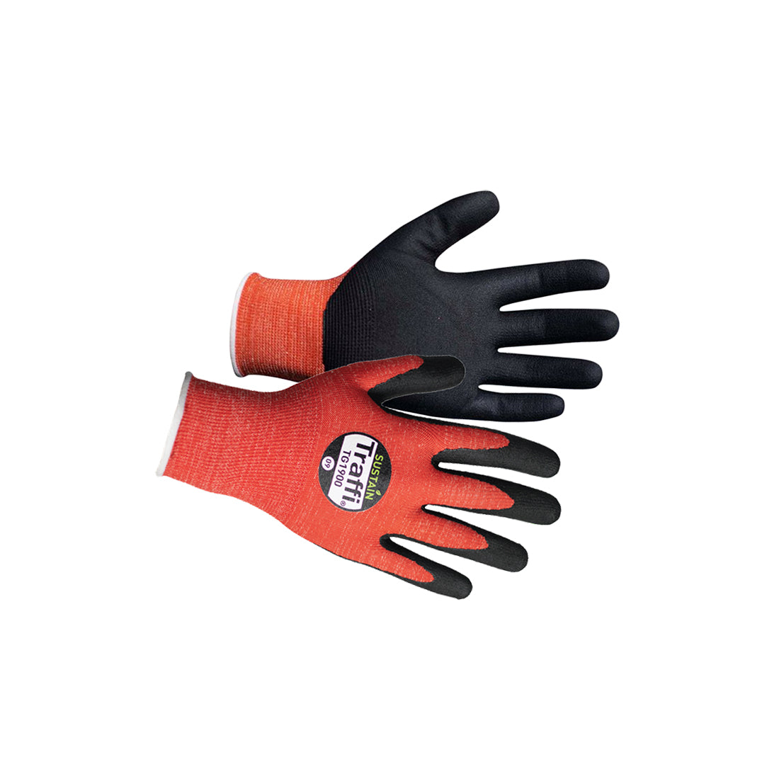 Traffi Microfoam Gloves Size M (8) EN388 4121A Biodegradable Cut Level A Pack 10