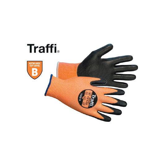 Traffi X?Dura Lightweight Gloves Size XXL (11) EN388 4X43B Cut Level B PU Coated Pack 10