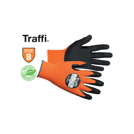 Traffi Microdex LTX Gloves Size M (8) EN388 4X43B Carbon Neutral Cut Level B Pack 10