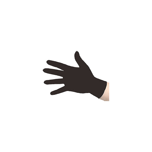 OnHand ‘Plus’ HD Black Nitrile Gloves - Size M, EN455/EN1186/EN374?2/EN374?3, Micro?Textured Grip, Latex?Free Box of 100