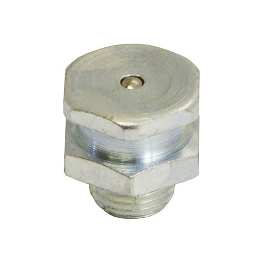 UMETA Grease Nipple - Hex Head, 1/8" BSP Gas, Straight, 15mm Hex, Type T1B Pack of 25