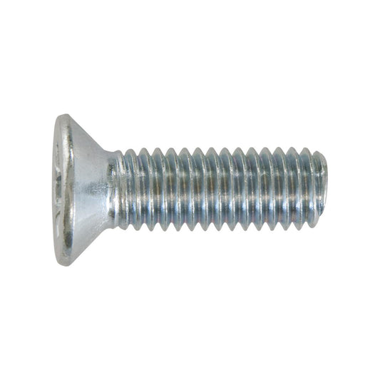 Machine Screw - Countersunk Pozi, M5 x 50mm, Full Thread, Zinc Plated Steel, DIN 965 Pack of 200