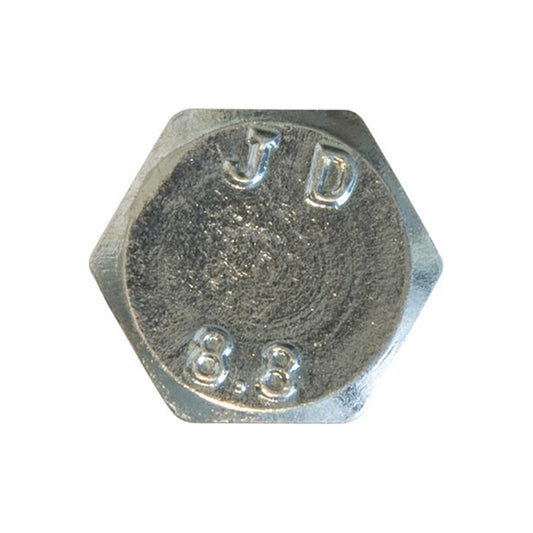Bolts High Tensile Grade 8.8 M14 x 50 Zinc Plated Steel DIN 931 Pack of 50