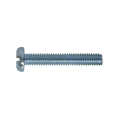 Machine Screw - Pan Slot, M3 x 40mm, Full Thread, Zinc Plated Steel Pack of 100
