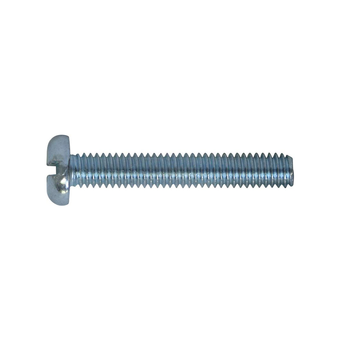 Machine Screw - Pan Slot, M5 x 50mm, Full Thread, Zinc Plated Steel Pack of 100