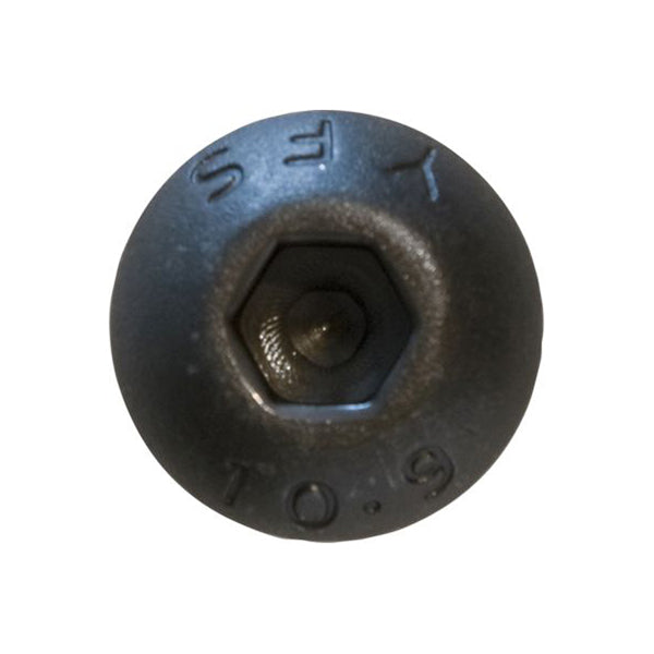 Black Button Head Socket Screws M6 x 16mm Zinc Plated - ISO 7380 Grade 10.9 Pack of 200
